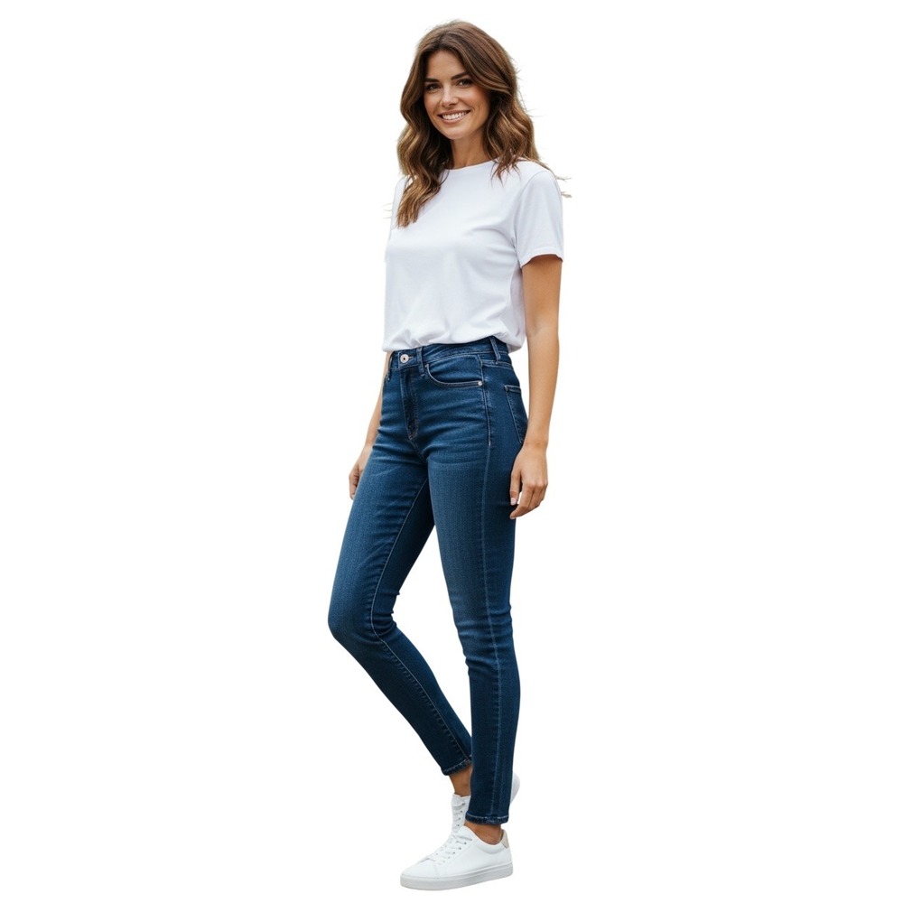 Judy Blue Skinny Fit Jeans Dark Wash High Rise Stretch Womens 7/28 Tall